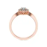 Pierścionek z różowego złota z diamentami AJPZ_138